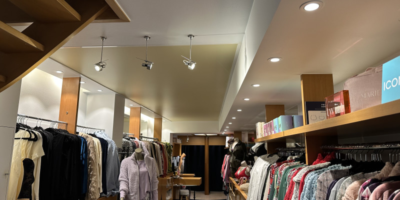 Aménagement éclairage magasin